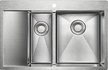Мойка кухонная Paulmark Union PM537851-BSR брашированная нержавеющая сталь R