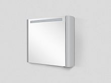 Зеркало-шкаф AM.PM Sensation 80 L, серый шелк