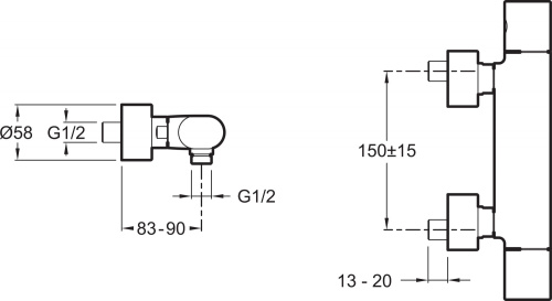 Термостат Jacob Delafon Talan E10091RU-CP для душа фото 3