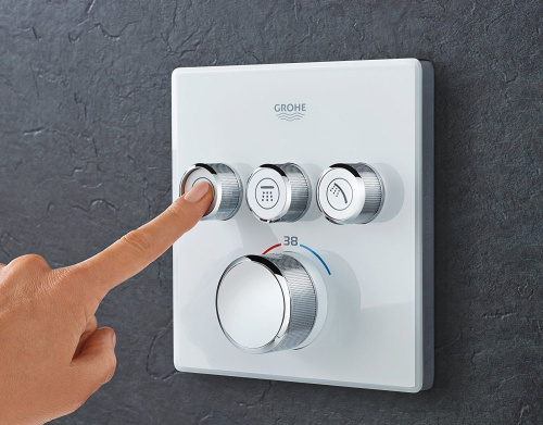 Термостат Grohe Grohtherm SmartControl 29157LS0 для душа, moon white фото 4