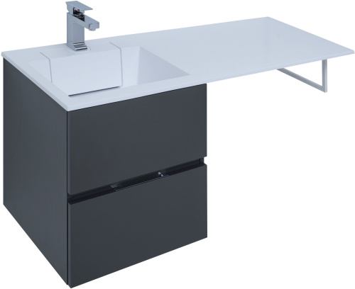 Мебель для ванной Aquanet Алвита 48 серый антрацит фото 10