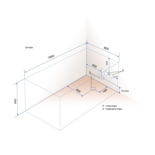 Акриловая ванна Triton Цезарь Экстра 180x80 фото 7 Акриловая ванна Triton Цезарь Экстра 180x80 фото 7