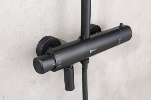 40 881 руб. Душевая стойка Lemark Bronx LM3772BL c термостатом, черная фото 4 Душевая стойка Lemark Bronx LM3772BL c термостатом, черная фото 4