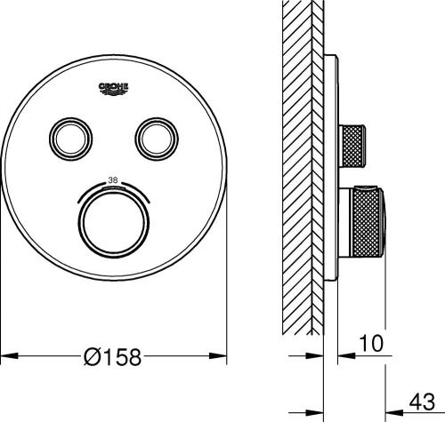 Душевой комплект Grohe Grohtherm SmartControl 29119000 + 35600000 + 27929002 + 26412000 фото 20