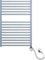 Полотенцесушитель электрический Luxrad Kwadro 066313 72х50 R, серый, терморегулятор selmo smart