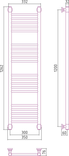 34 800 руб. Полотенцесушитель водяной Сунержа Богема+ 120x30, прямая фото 5 Полотенцесушитель водяной Сунержа Богема+ 120x30, прямая фото 5