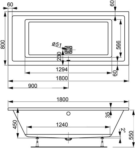 Акриловая ванна Vagnerplast Cavallo 180x80 ультра белая фото 8