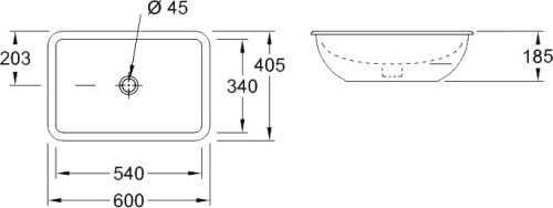 Раковина Villeroy & Boch Loop & Friends 61450001 фото 3