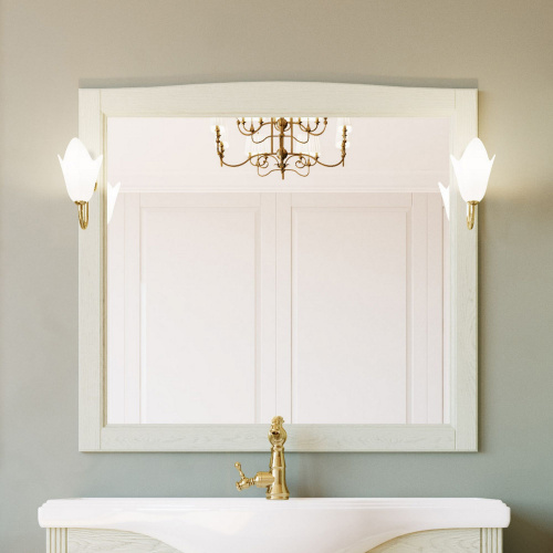 Мебель для ванной ValenHouse Эллина 105 слоновая кость, фурнитура золото фото 7