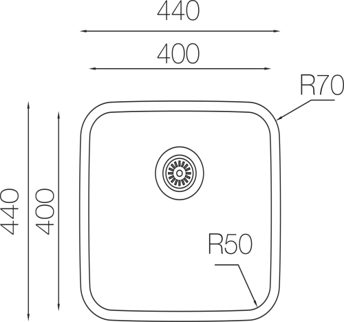 10 500 руб. Мойка кухонная TopZero Undermount D400 GT8K фото 2 Мойка кухонная TopZero Undermount D400 GT8K фото 2