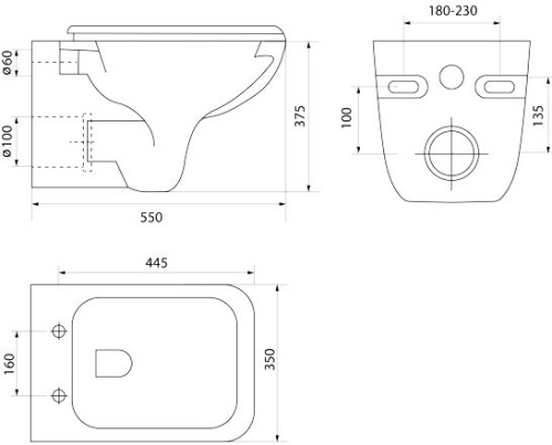 Унитаз подвесной IDDIS Vibe VIBRDSEI25 фото 7