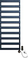 Полотенцесушитель электрический Luxrad Scala New 064423 123х50 R, черный, терморегулятор selmo smart programm с пультом