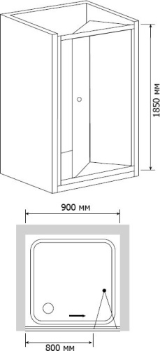 Душевая дверь в нишу RGW Classic CL-21 (860-910)х1850 фото 2