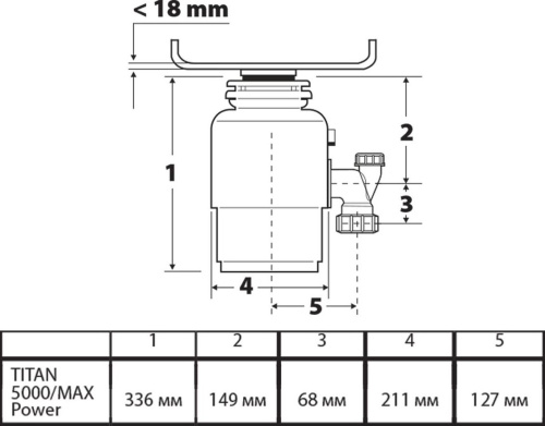 Комплект Мойка кухонная Marrbaxx Джекки Z009Q004 чёрный + Измельчитель отходов Bort Titan Max Power фото 6