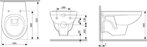 Унитаз подвесной Berges Wasserhaus Gamma 081105 c микролифтом фото 4
