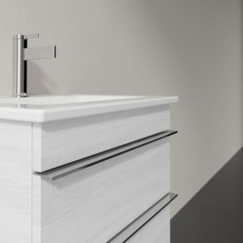 Мебель для ванной Villeroy & Boch Venticello 46 white wood, с ручками хром фото 4