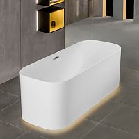 Акриловая ванна Villeroy & Boch Finion UBQ177FIN7N100V3RW 170x70, stone white, с подсветкой