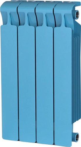 Радиатор биметаллический Rifar Monolit 500 4 секции, сапфир