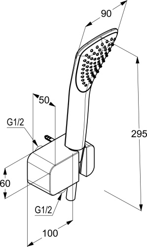 Душевой гарнитур Kludi Fizz 6767005-00 фото 3