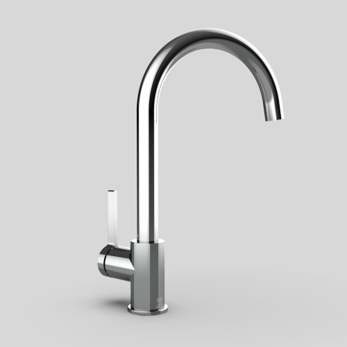 Смеситель GPD Gildo MTE165 для кухонной мойки, хром фото 5