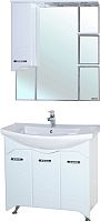 Тумба с раковиной Bellezza Дрея 85 с бельевой корзиной