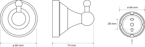 Крючок Bemeta Kera 144706017 фото 2 Крючок Bemeta Kera 144706017 фото 2