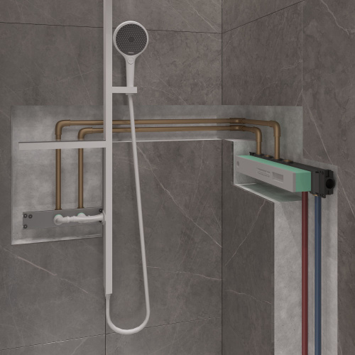 Душевой комплект Hansgrohe RainSelect 15380700 + 15310180 + 26842700 + 26840180 фото 8