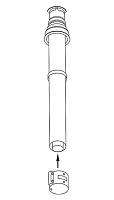 Удлинение дымохода Protherm 80/125 мм красный