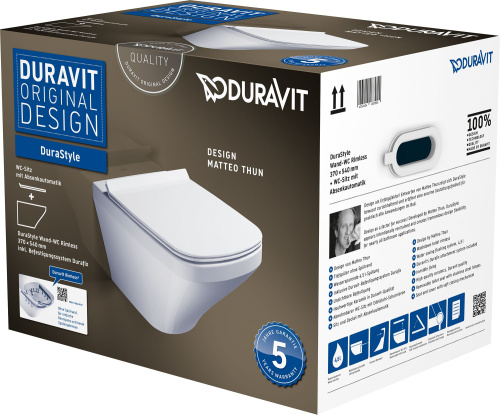 Комплект Унитаз подвесной Duravit DuraStyle 45510900A1 + R027767 + R0124AC фото 3