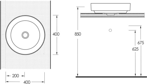 Раковина beWash Alster 86401073 40 см, латте фото 2