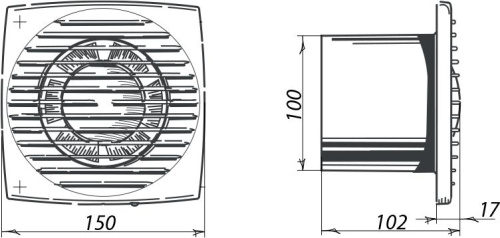 Вытяжной вентилятор Blauberg Bravo 100T фото 2