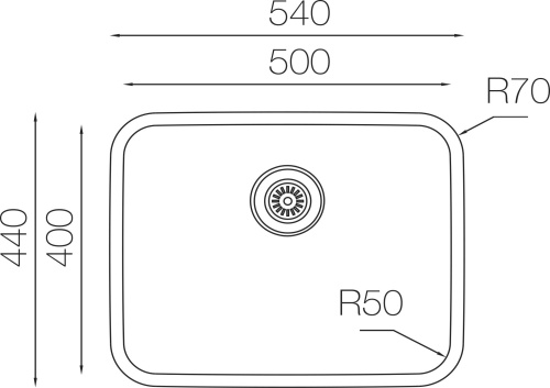 11 500 руб. Мойка кухонная TopZero Undermount D500 GT8K фото 2 Мойка кухонная TopZero Undermount D500 GT8K фото 2