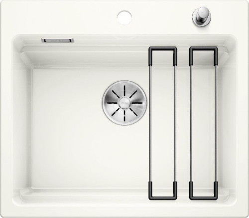 Мойка кухонная Blanco Etagon 6 белая, с клапаном-автоматом фото 2