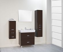 Тумба с раковиной AQUATON Америна Н 80 темно-коричневая