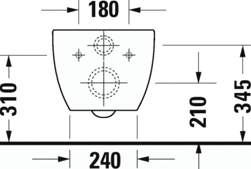 Комплект Унитаз подвесной Duravit Architec 45720900A1 + Система инсталляции для унитазов Ideal Standard ProSys 120P R027767 + Кнопка смыва Ideal Stan фото 10