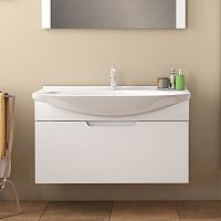 Тумба с раковиной Dreja Laguna 105 белая (Лагуна 105)