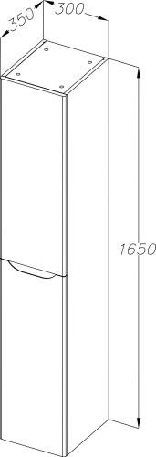 Шкаф-пенал Opadiris Элеганс 30 L фото 4