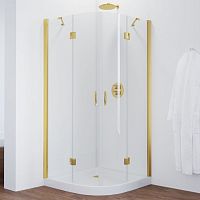 Душевой уголок Vegas Glass AFS 110 09 01 профиль золото, стекло прозрачное
