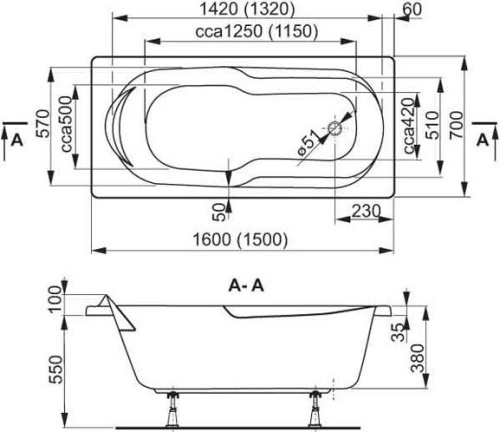 Акриловая ванна Vagnerplast Nymfa 160x70 ультра белый фото 7