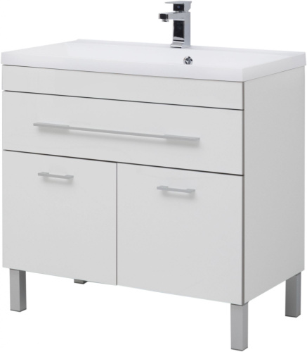 Мебель для ванной Aquanet Верона 90 белая, 1 ящик, 2 двери фото 12