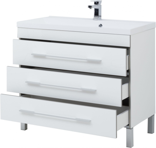 Мебель для ванной Aquanet Верона 100 белая фото 11