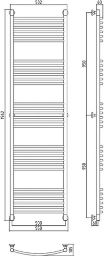 68 600 руб. Полотенцесушитель водяной Сунержа Богема+ 190x50 фото 3 Полотенцесушитель водяной Сунержа Богема+ 190x50 фото 3