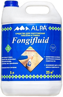 Пропитка декоративная для защиты древесины Alpa Fongifluid 5 л.