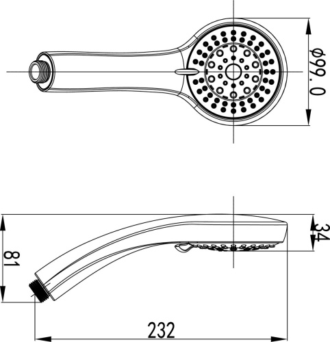 Душевая лейка Lemark LM8021C фото 2