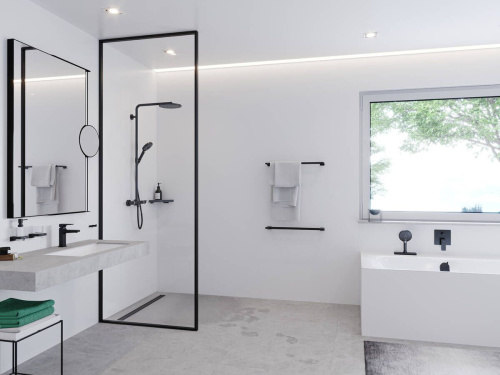 Полотенцедержатель Hansgrohe AddStoris 41747670 матовый черный фото 2