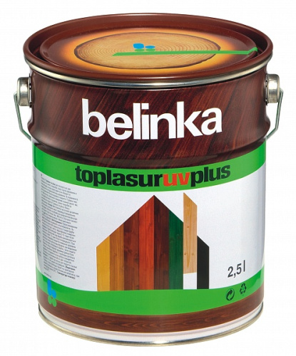 Лазурь Belinka Toplasur UV Plus алкидная, бесцветное, лазурное покрытие для дерева
