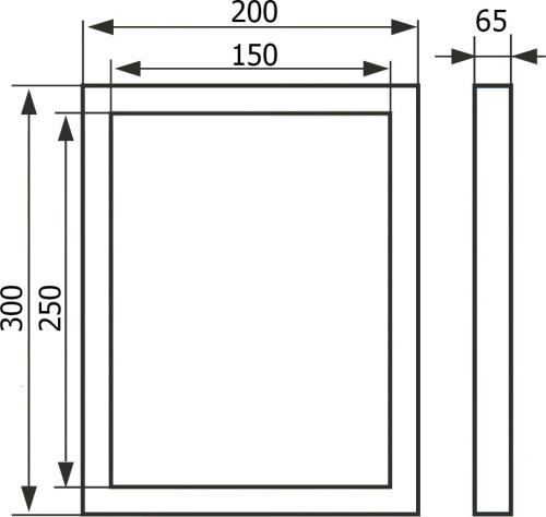 Люк настенный Evecs Ceramo Comfort D2030 фото 4