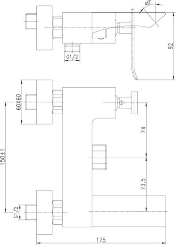 Душевой комплект Lemark Contest LM5814CW + LM5806CW фото 6