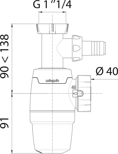Сифон для раковины Wirquin Neo 30987070 фото 2
