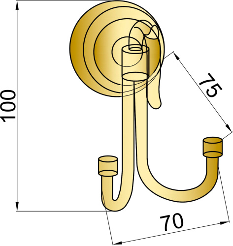 Крючок Boheme Medici 10606 фото 2 Крючок Boheme Medici 10606 фото 2
